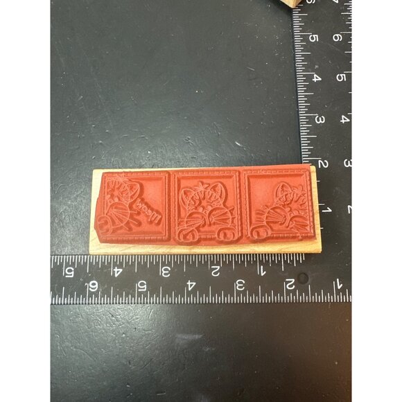 Cat Kitty Border Meow Rubber Stamp by Great Impressions G268 - Picture 2 of 4